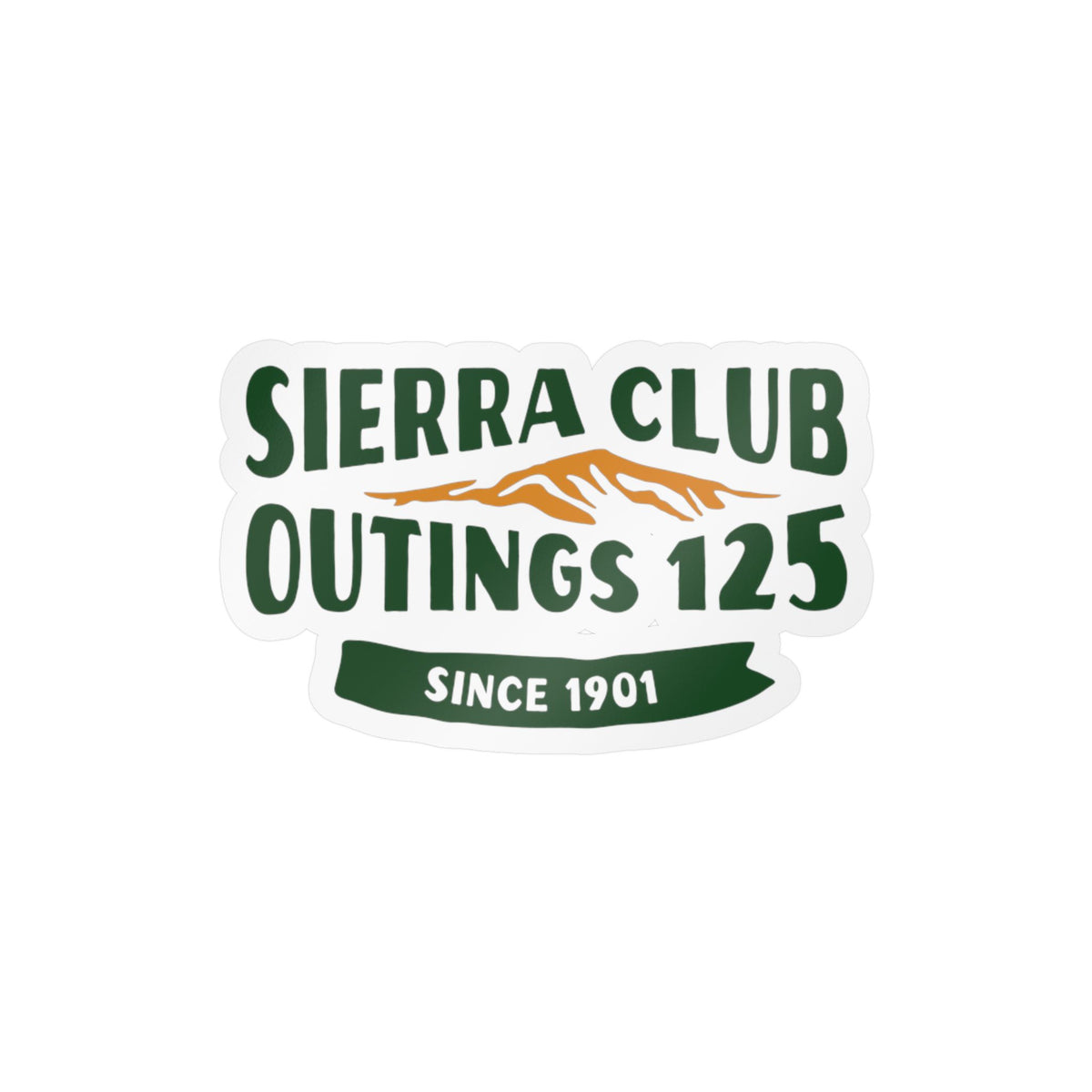 Sierra Club Anniversary Vinyl Sticker